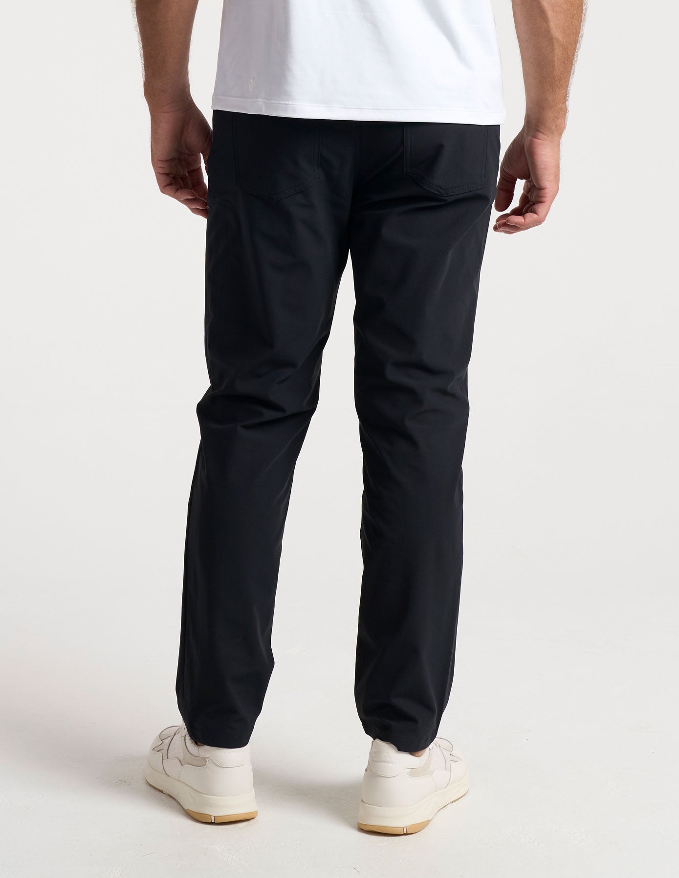 5-Pocket Tech Pants - Black - Classic Fit