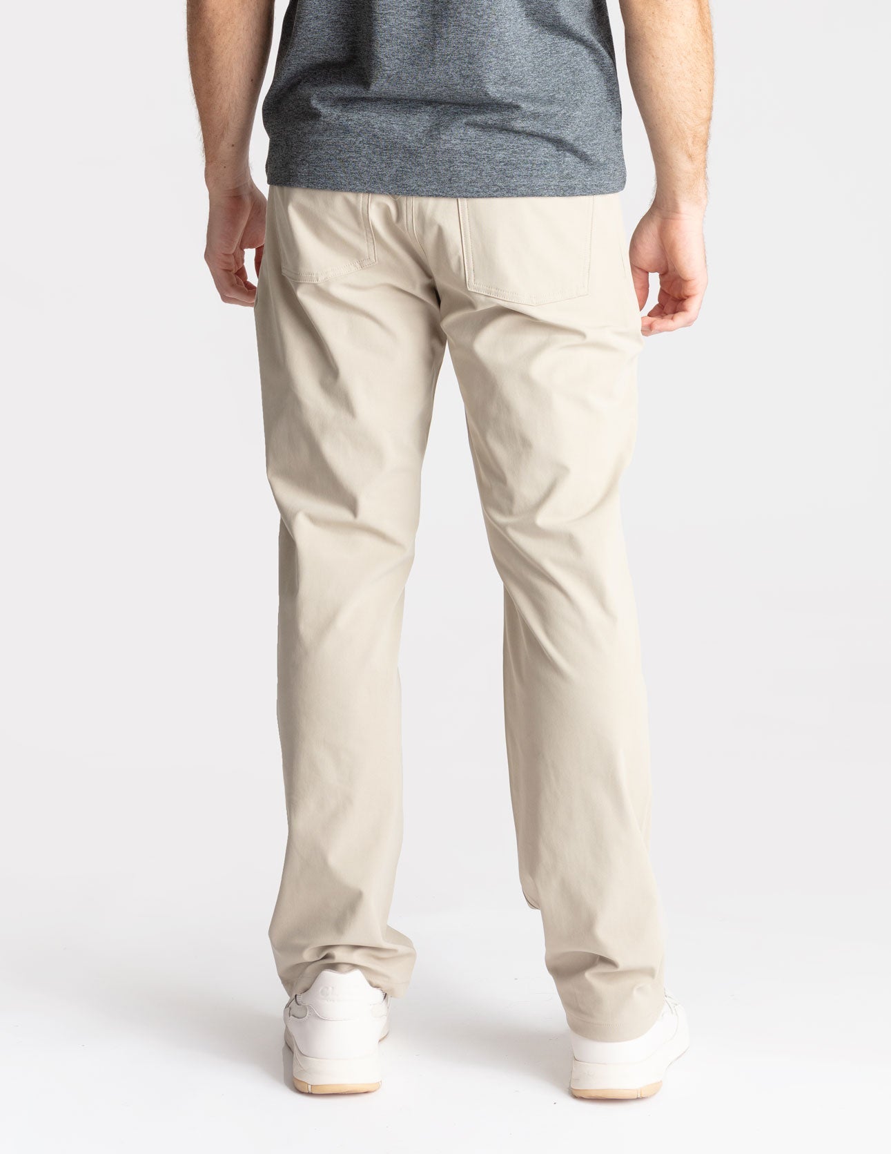 5-Pocket Tech Pants - Khaki - Relaxed Fit