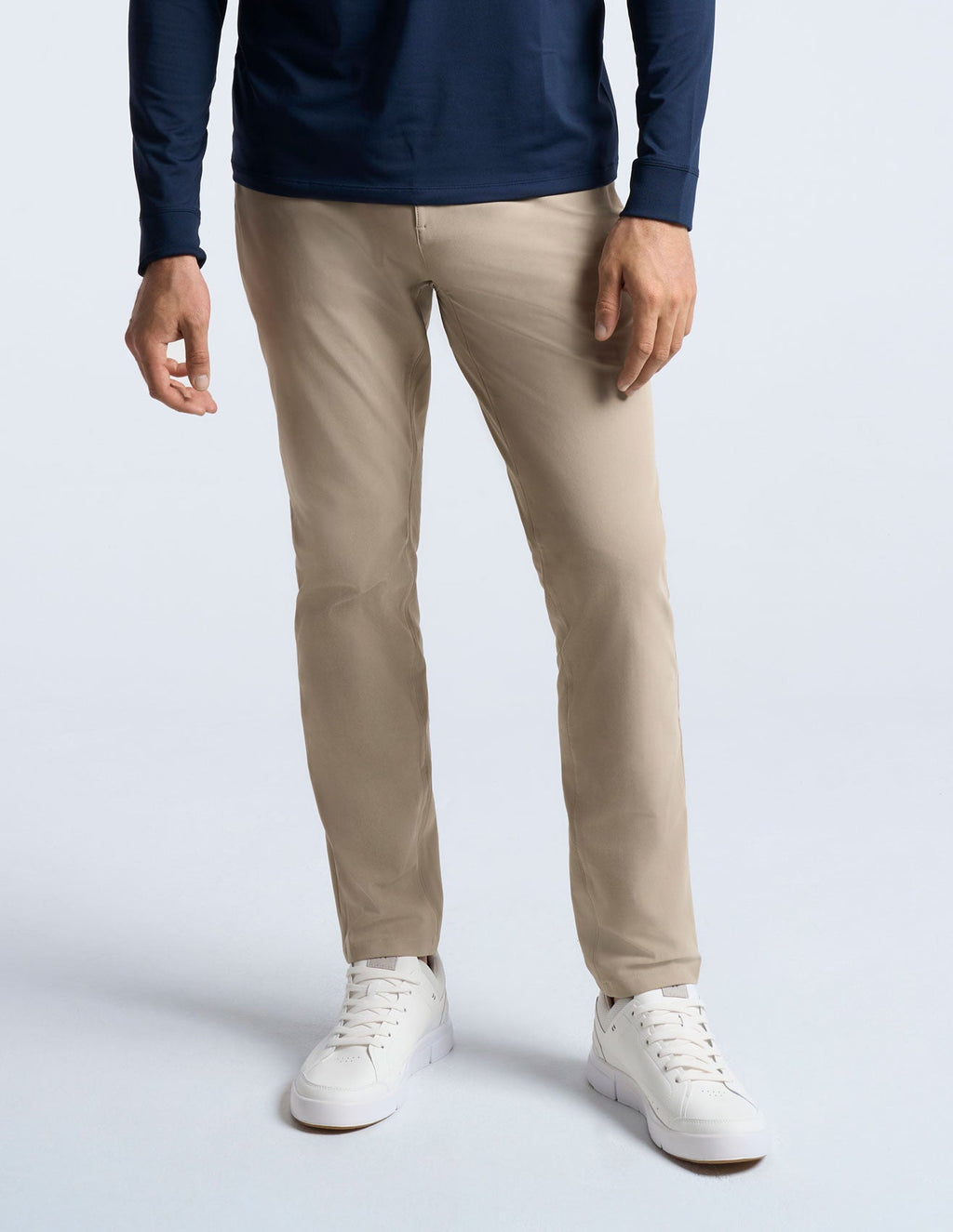 5-Pocket Tech Pants - Khaki - Slim Fit