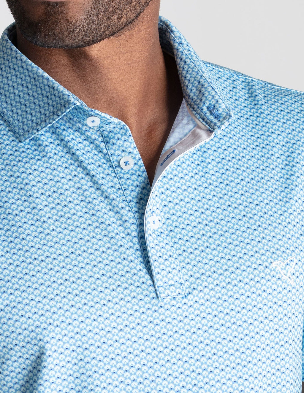 NoFlop Golf Polo - Teal Fans