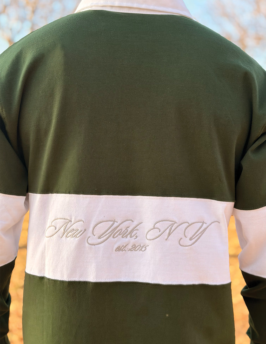 Rugby Shirt - Green &amp; White