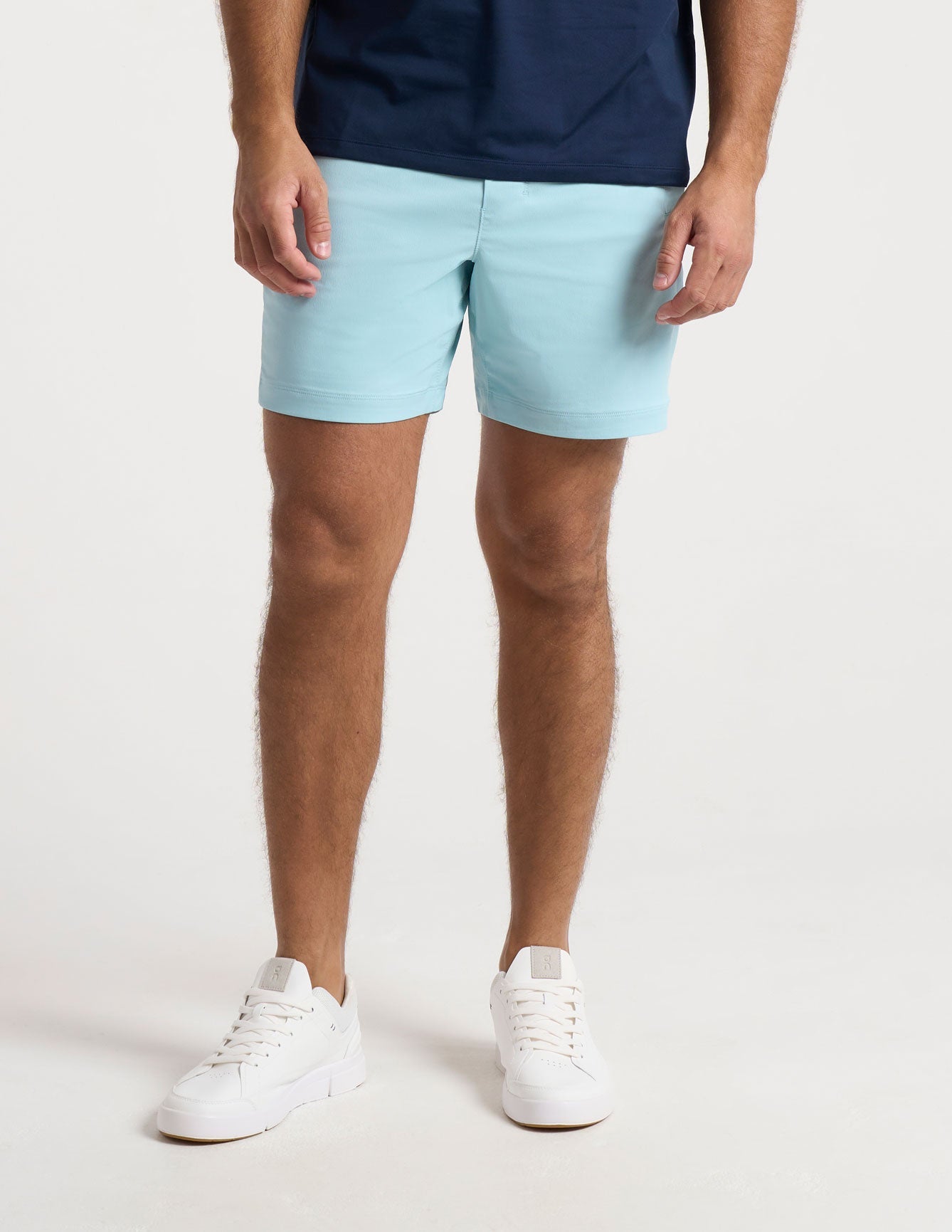 Khaki Shorts - Baby Blue