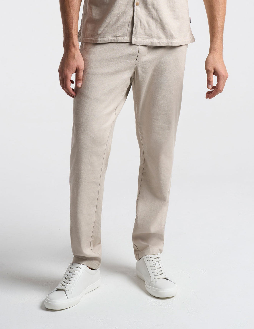 Tech Linen Pants - Beige