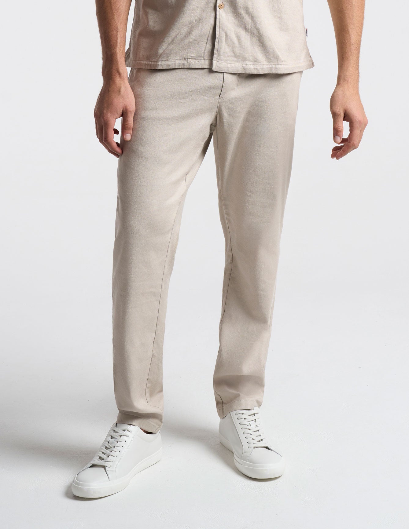 Tech Linen Pants - Beige