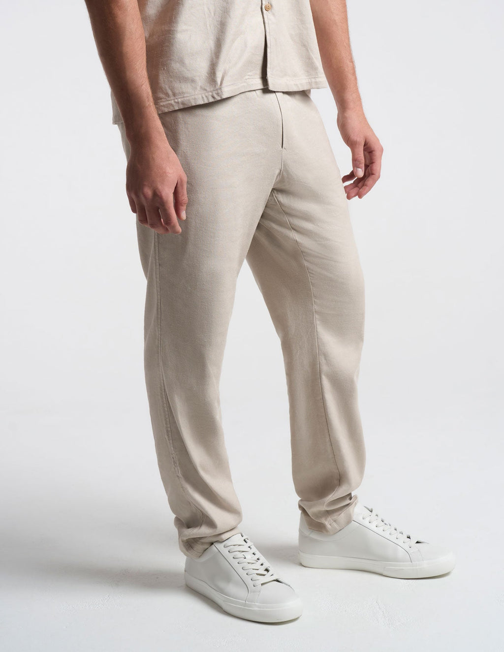Tech Linen Pants - Beige