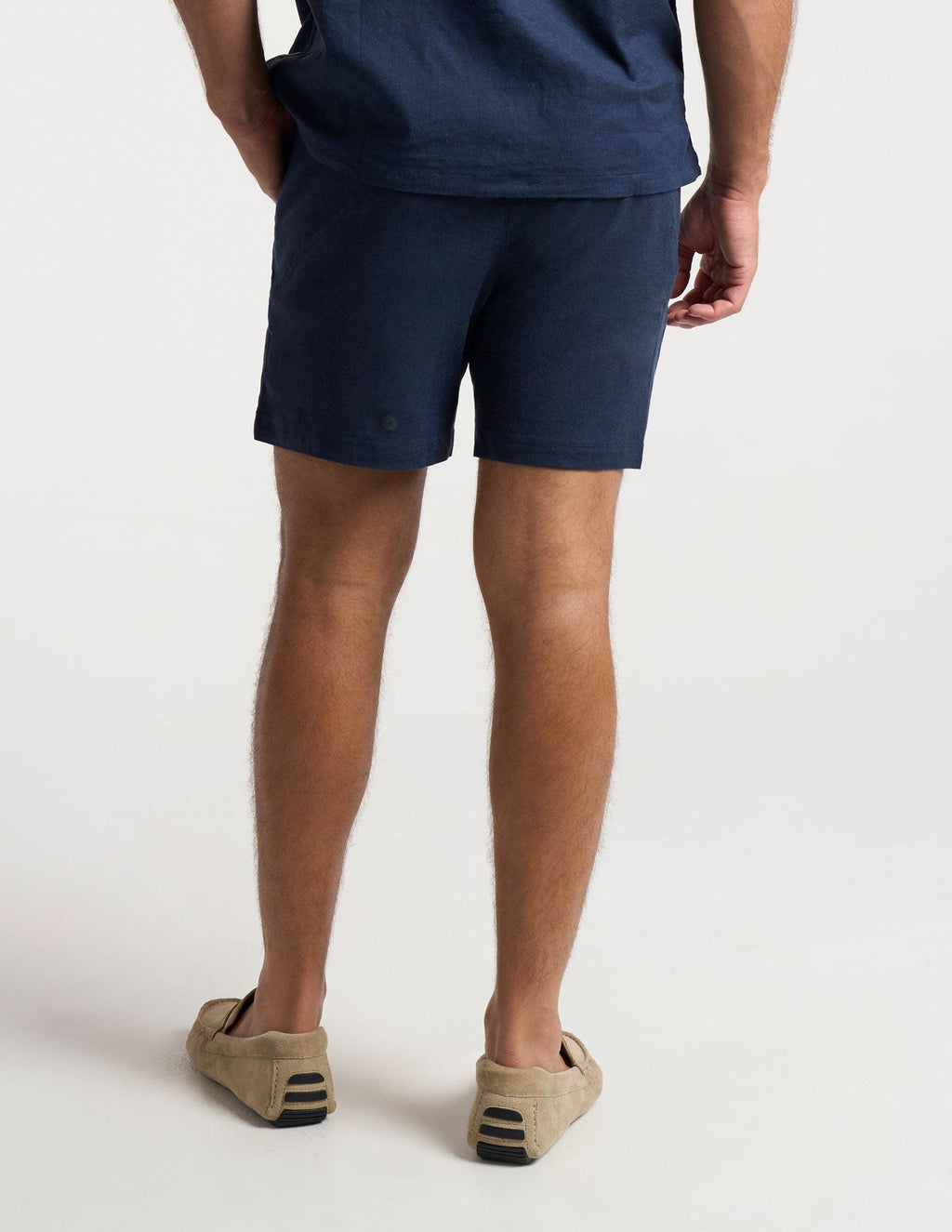 Tech Linen Shorts - Navy