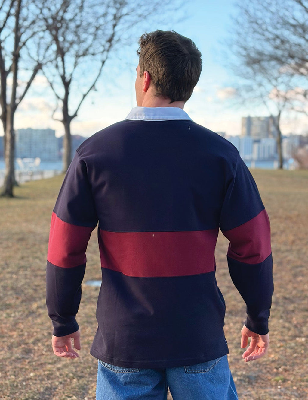 Rugby Shirt - Navy &amp; Red