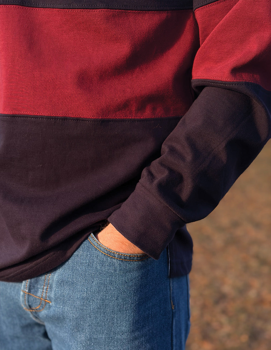 Rugby Shirt - Navy &amp; Red
