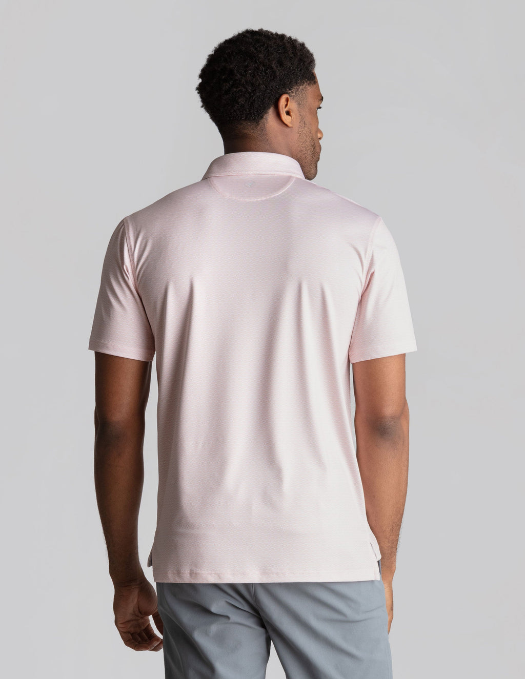 NoFlop Golf Polo - Orange Wave