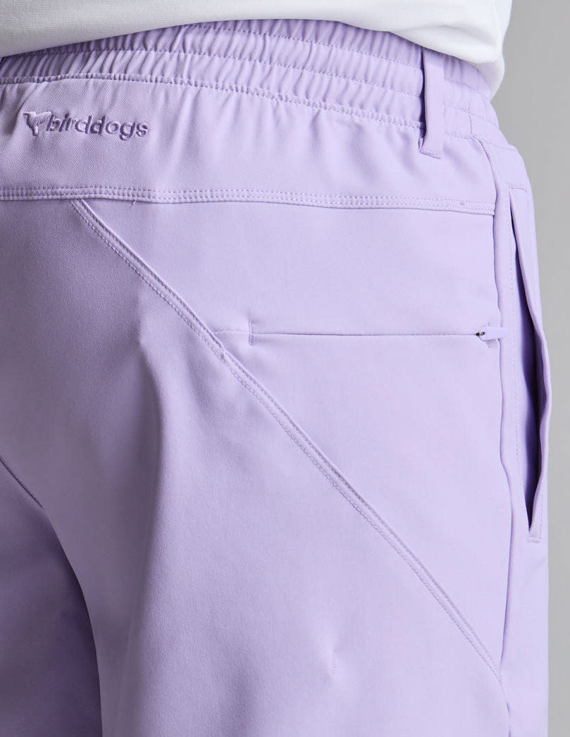 Khaki Shorts - Purple Rose