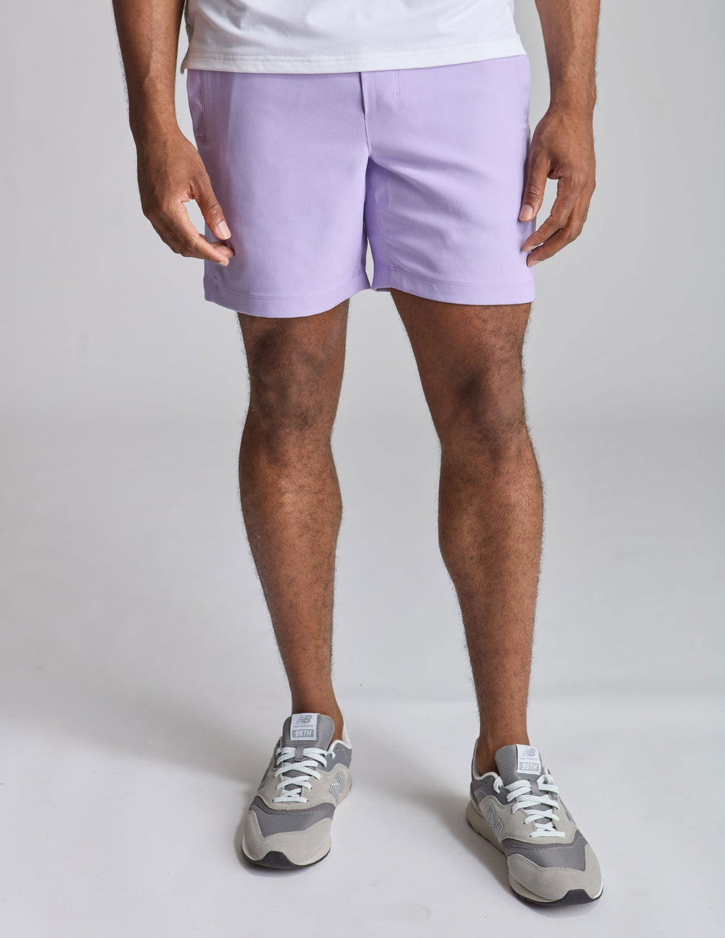 Khaki Shorts - Purple Rose