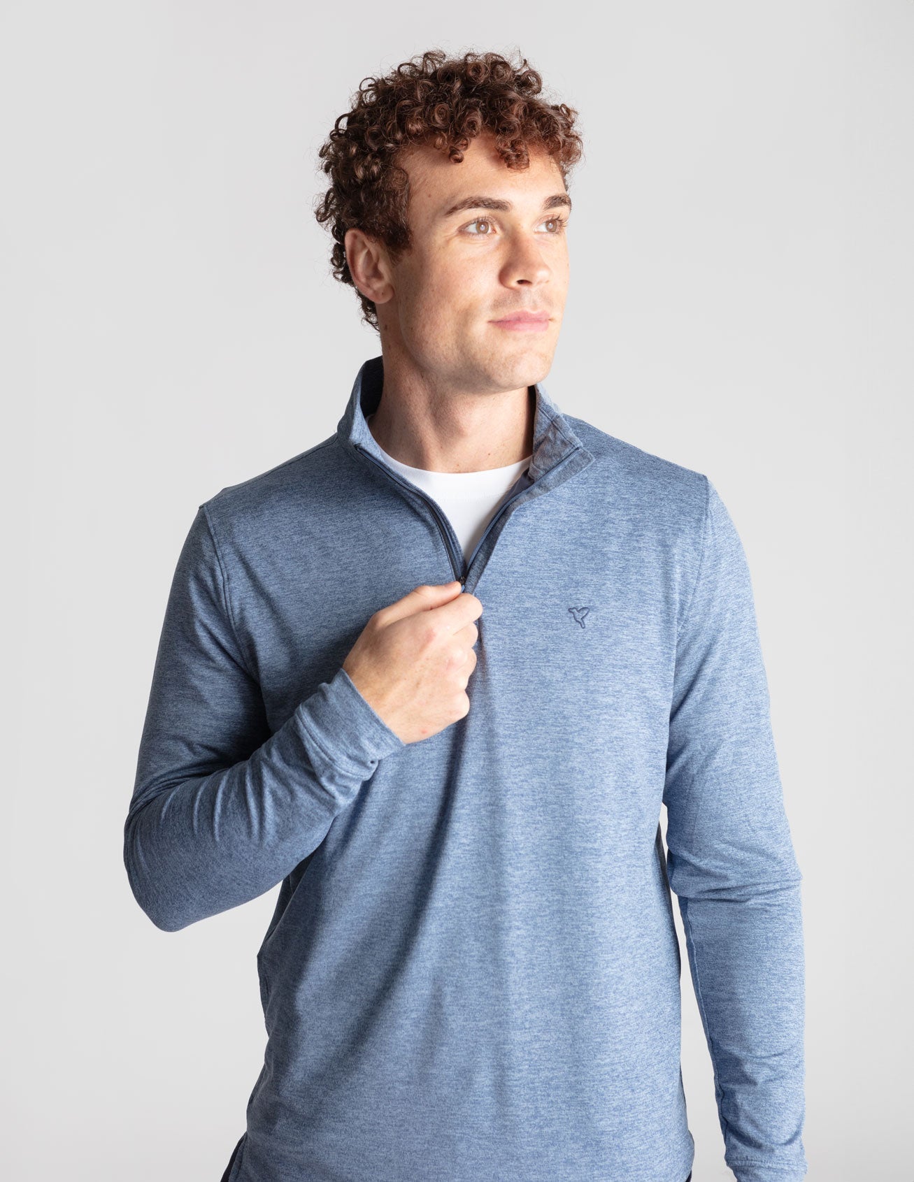 Quarter Zip - Stonewash Heather