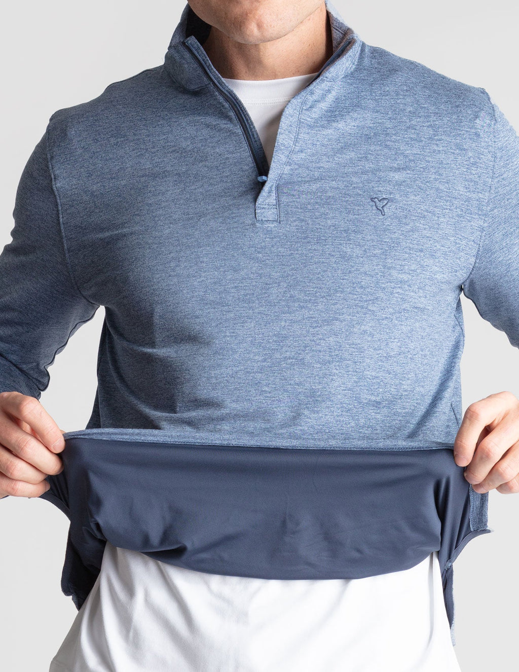 Quarter Zip - Stonewash Heather