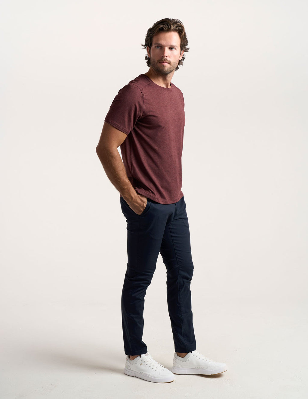Supersoft Tee - Maroon Heather