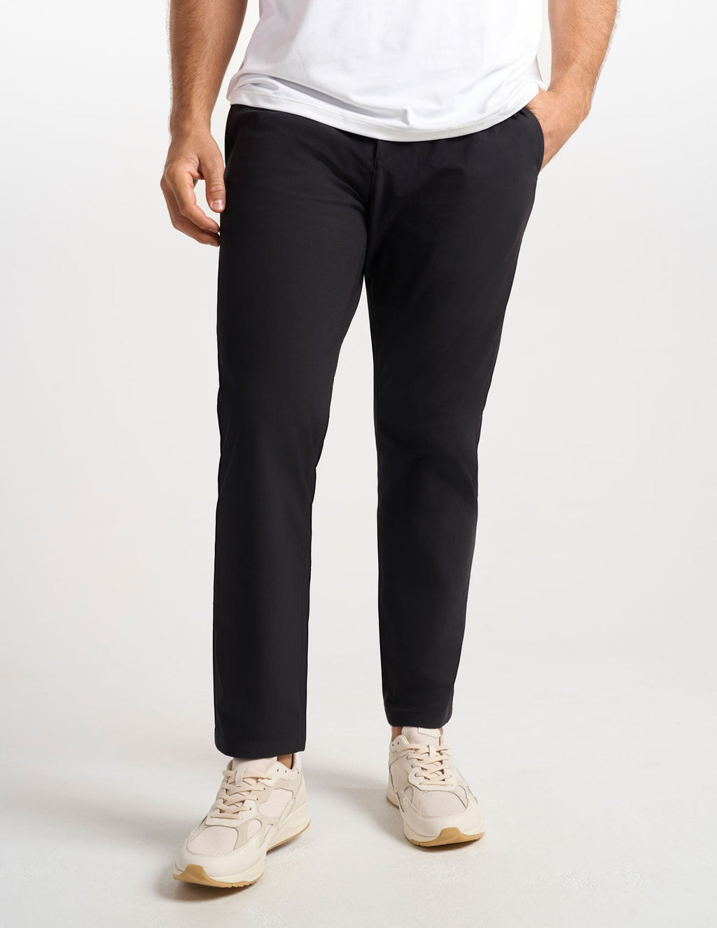 Stretch Khakis - Black - Classic Fit