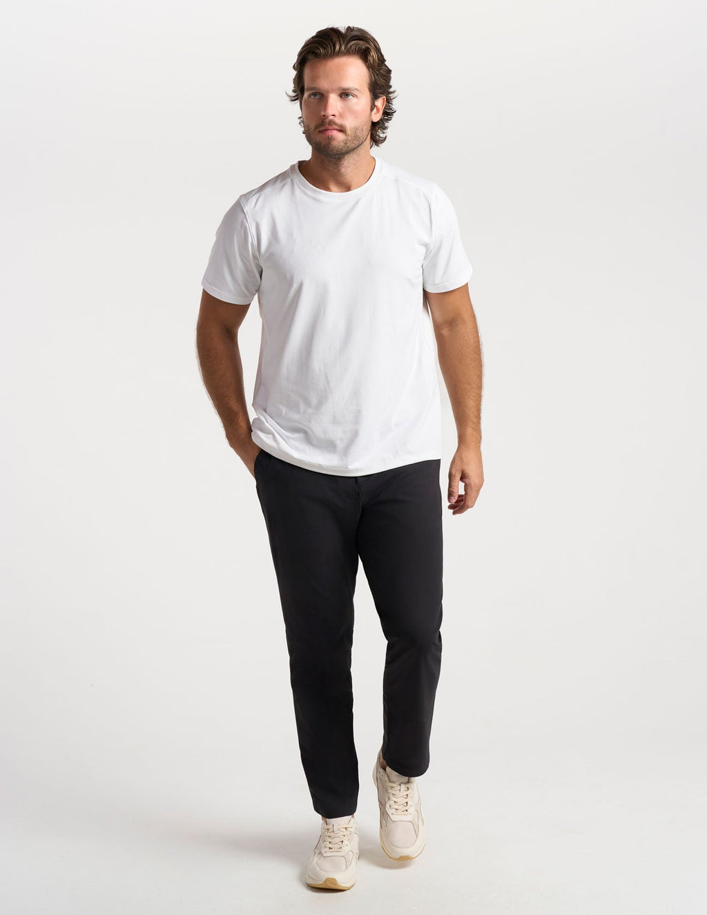 Stretch Khakis - Black - Classic Fit