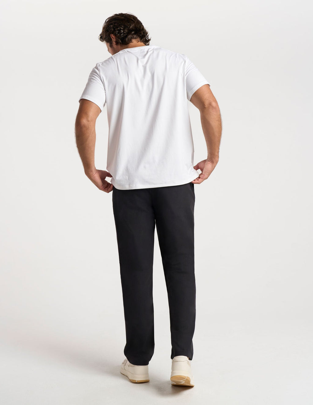 Stretch Khakis - Black - Relaxed Fit