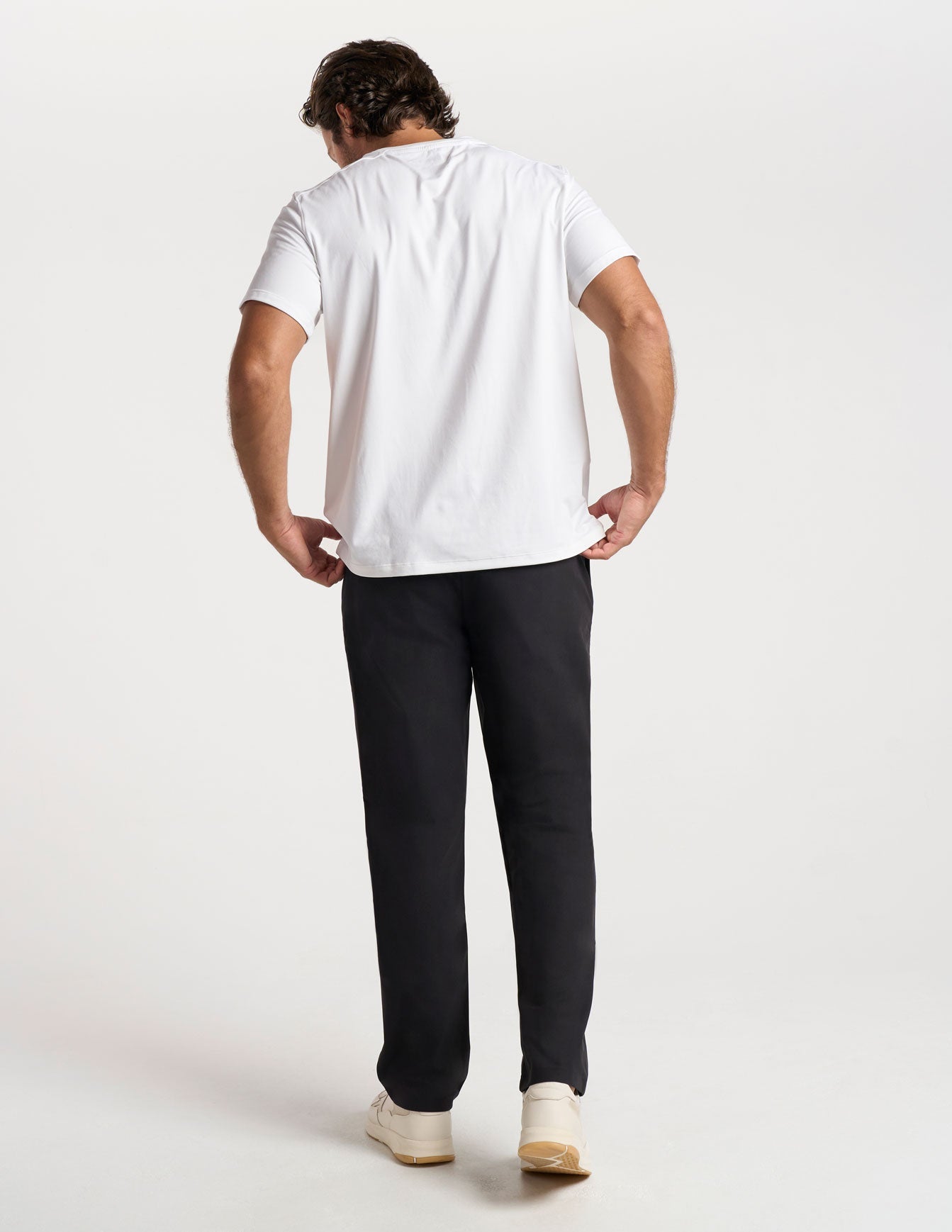 Stretch Khakis - Black - Relaxed Fit