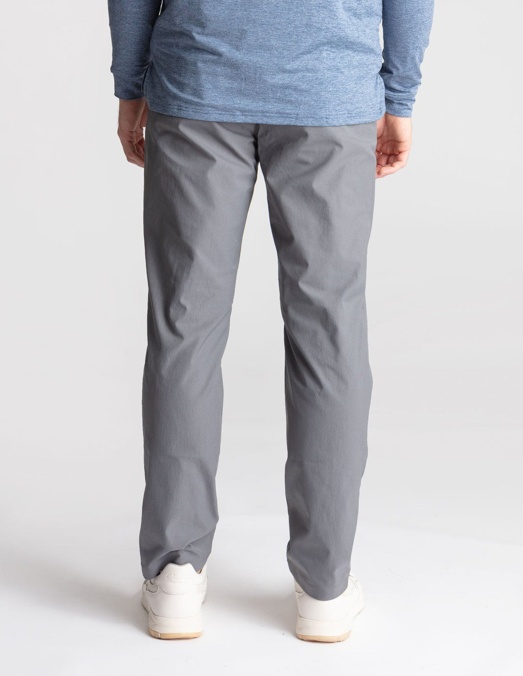 Stretch Khakis - Dark Gray - Classic Fit