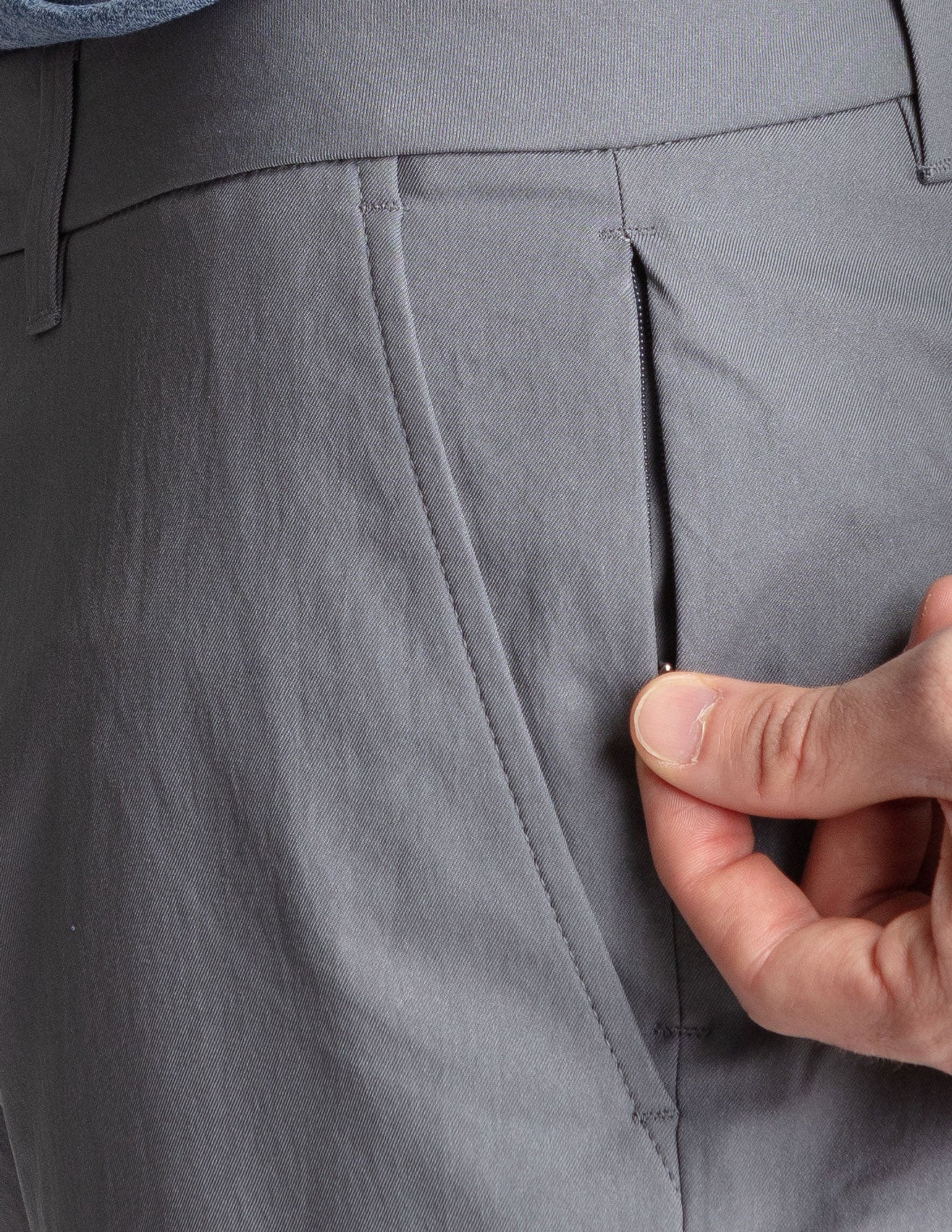 Stretch Khakis - Dark Gray - Classic Fit