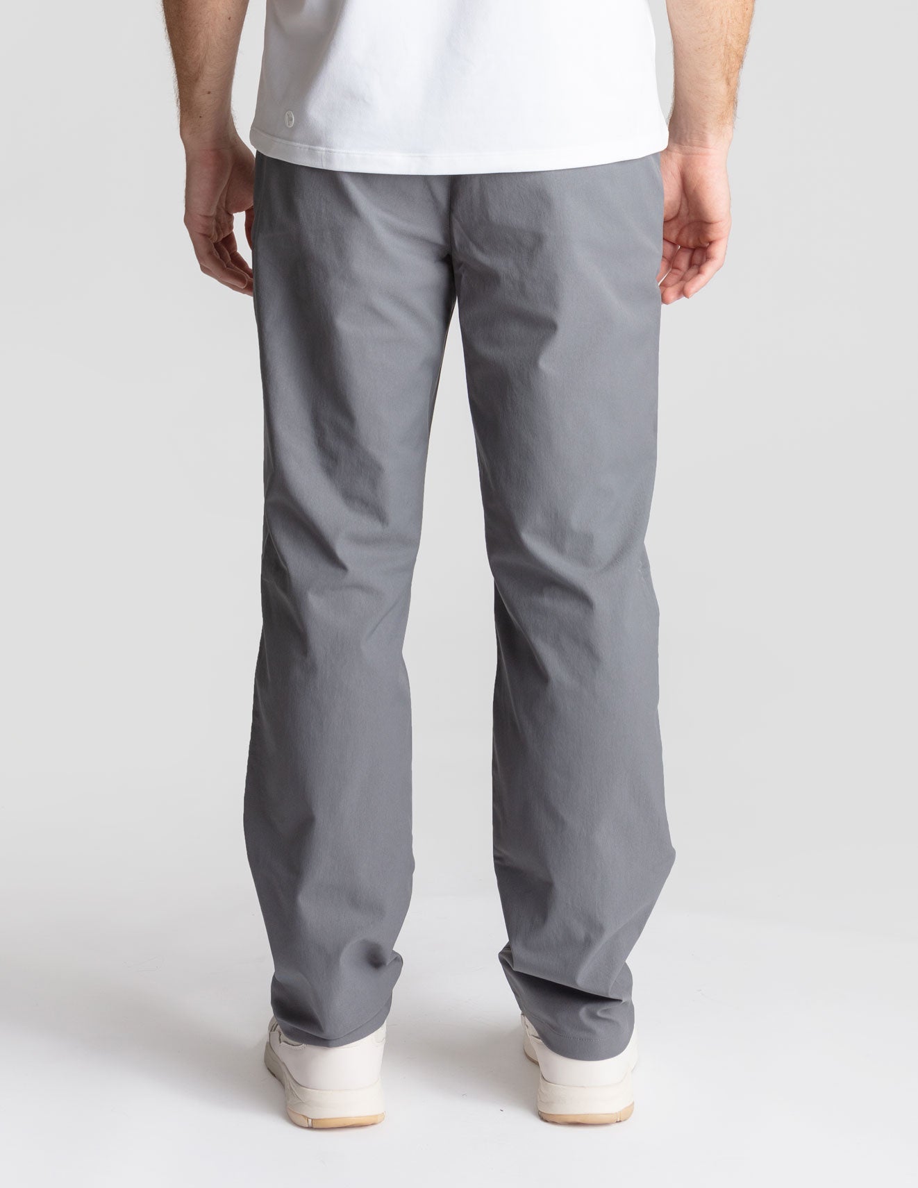Stretch Khakis - Dark Gray - Relaxed Fit