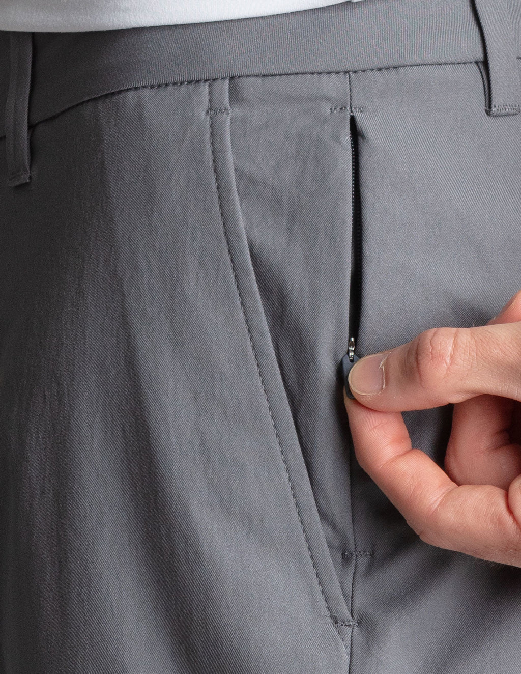 Stretch Khakis - Dark Gray - Relaxed Fit