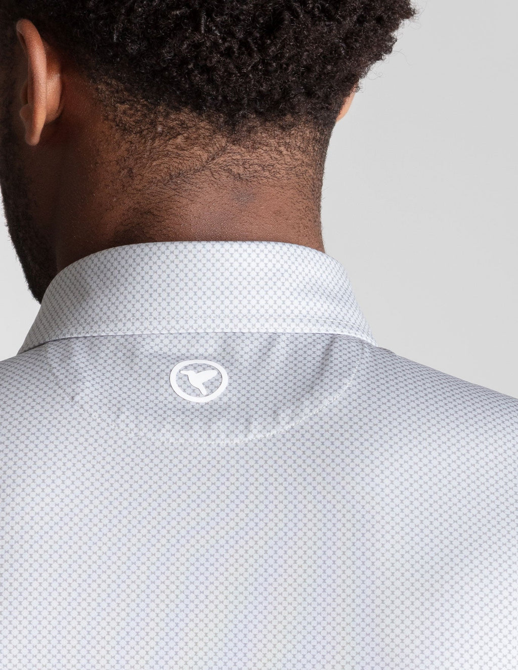 NoFlop Golf Polo - Gray Bowtie