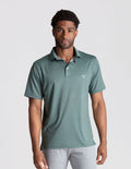 NoFlop Golf Polo - Dark Green Bowtie