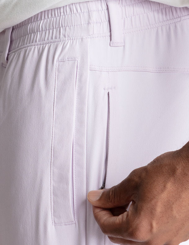 Khaki Shorts - Lavender